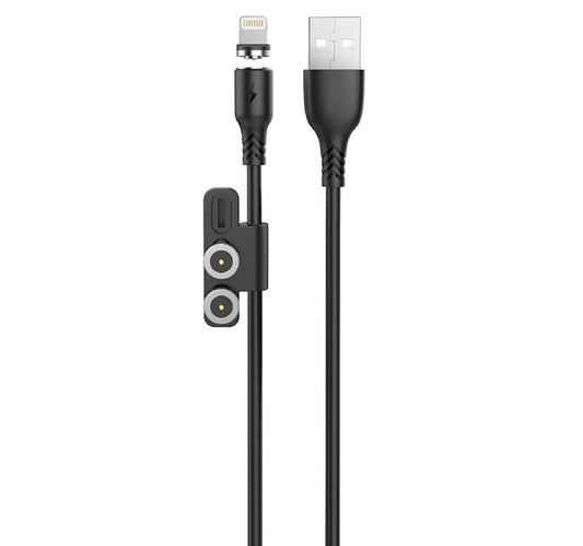 Trands 3 in 1 Magnetic Suction Charging Cable TR-CA832 1Meter