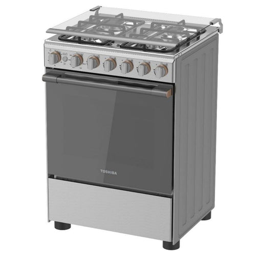 Toshiba 4 Burner Gas Cooking Range, 60 x 60, Stainless Steel, RB2-60G4GE(MR)