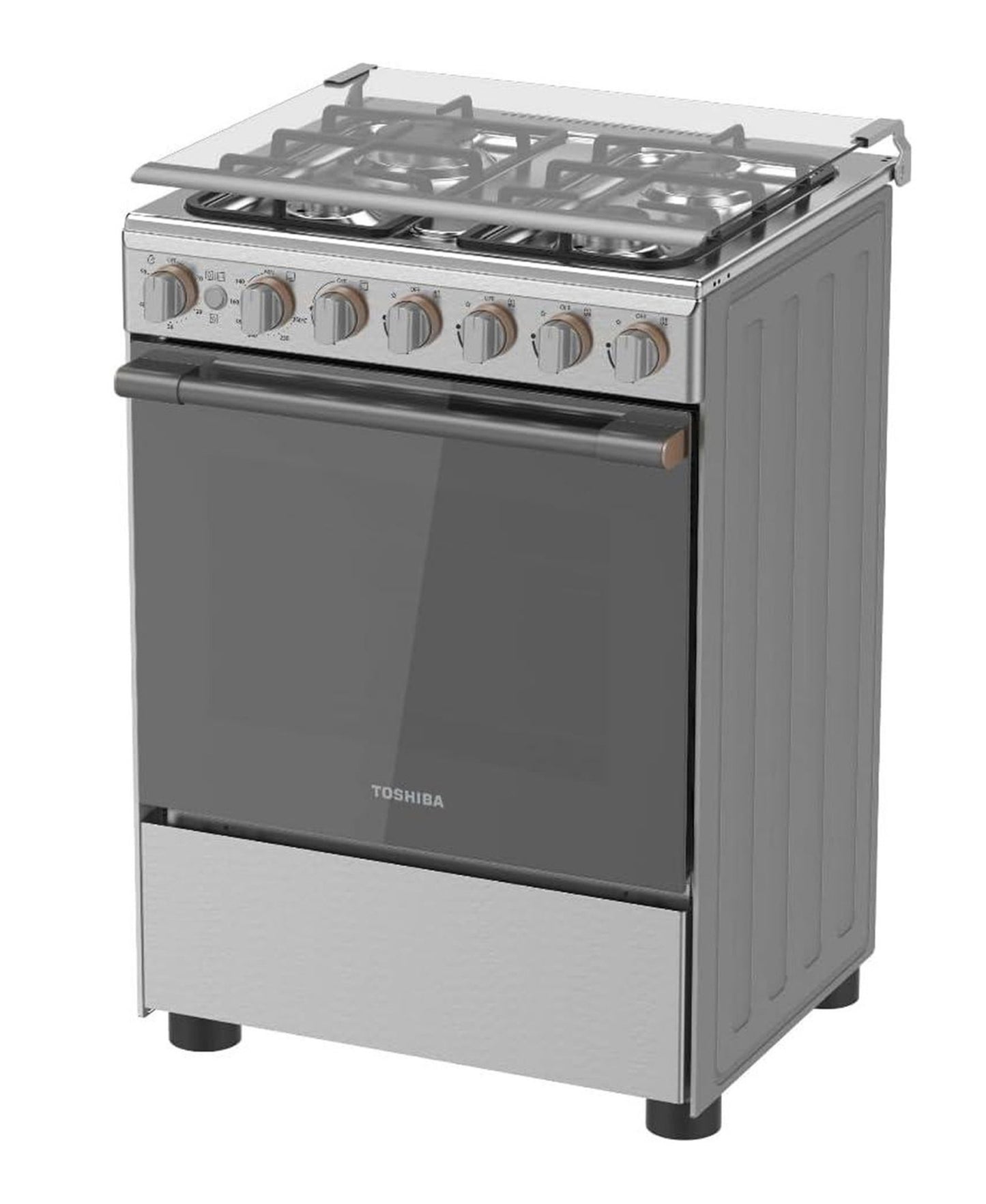 Toshiba 4 Burner Gas Cooking Range, 60 x 60, Stainless Steel, RB2-60G4GE(MR)