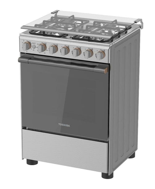 Toshiba 4 Burner Gas Cooking Range, 60 x 60, Stainless Steel, RB2-60G4GE(MR)