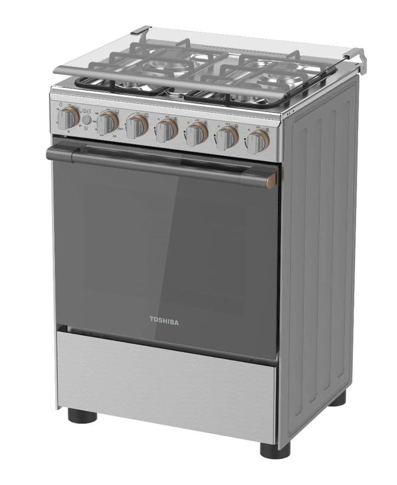 Toshiba 4 Burner Gas Cooking Range, 60 x 60, Stainless Steel, RB2-60G4GE(MR)