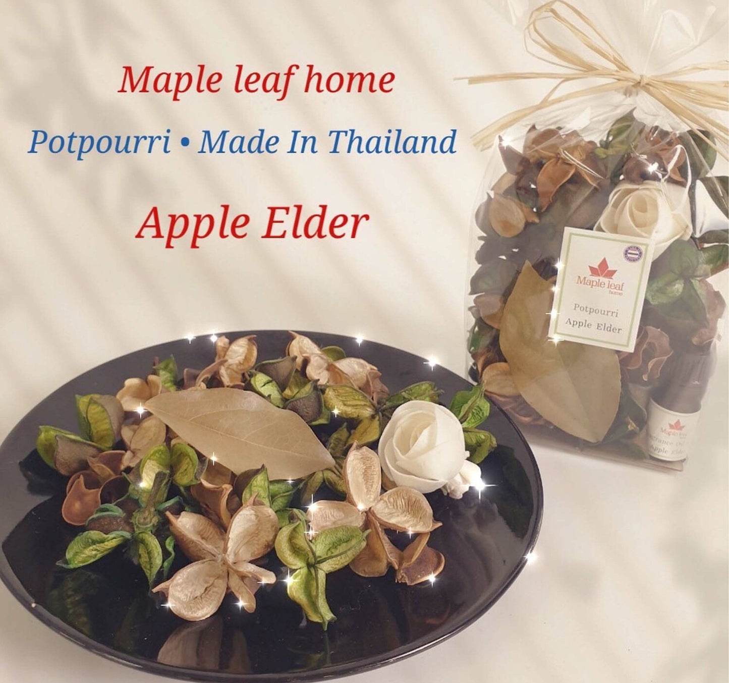 Maple Leaf Fragrance Sachet Potpourri Bag 95gm Spice Apple