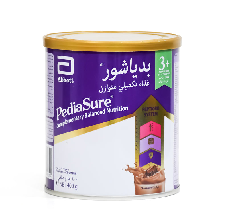 Pediasure Peptigro System With Chocolate Flavour Stage 3+ For Children 3-10 Years 400 g