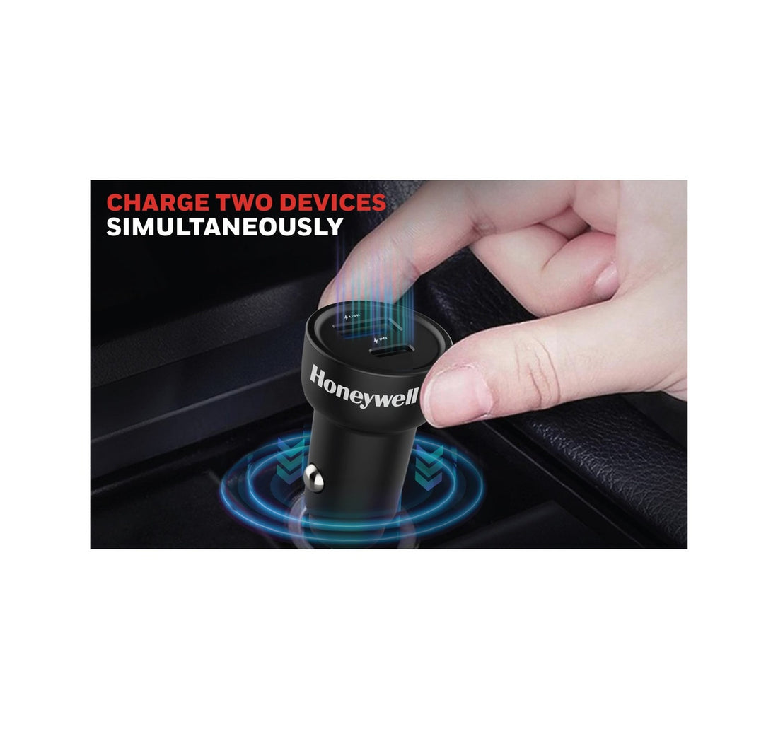 Honeywell CLA 65W PD Smart Car Charger Type C Black-CLA65W PD