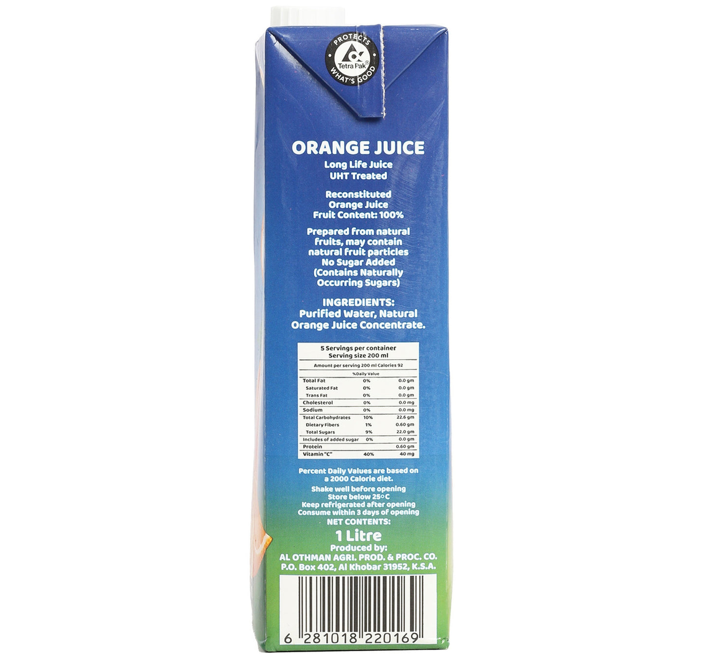 Nada UHT Orange Juice 1 Litre