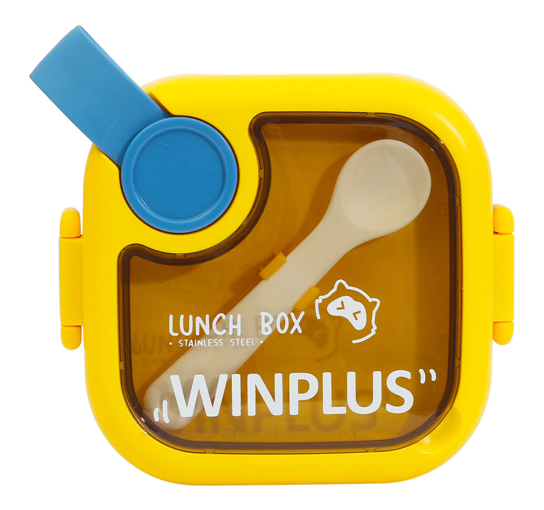 Win Plus Square Lunch Box Stainless Steel 6126 750 ml Assorted Colours