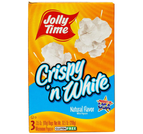 Jolly Time Crispy 'n White Microwave Natural Flavour Popcorn 298 g