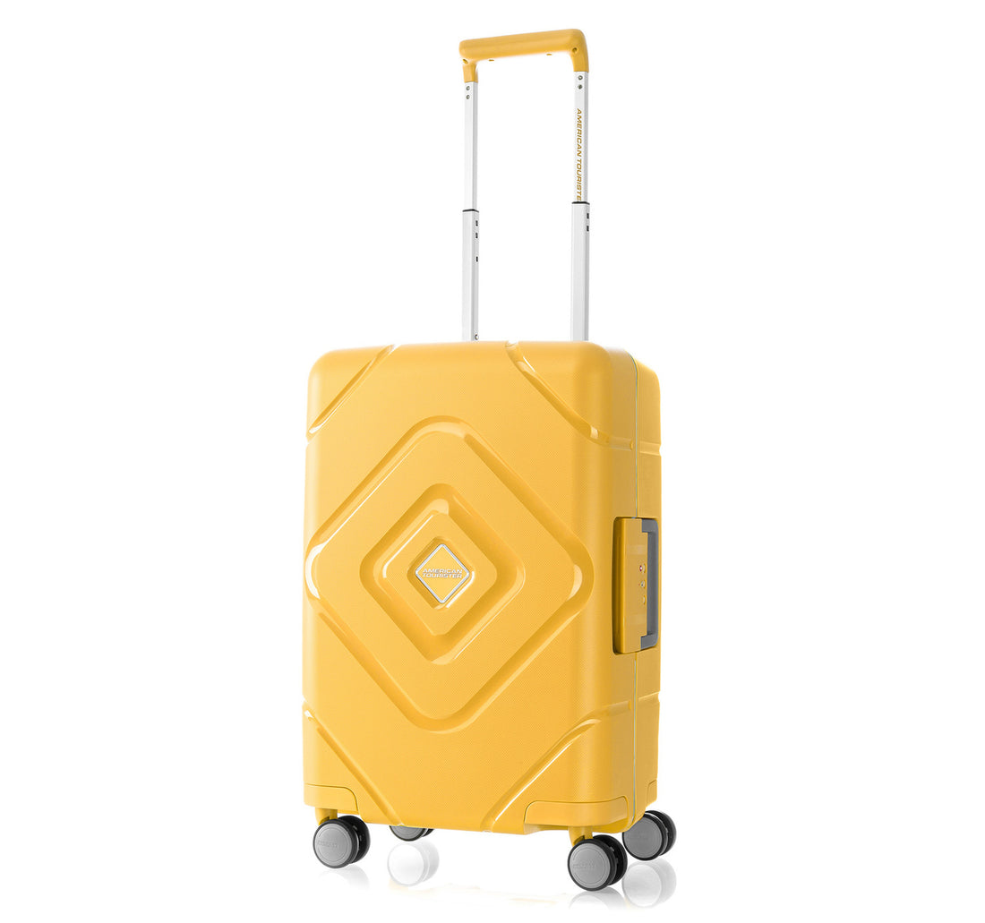 American Tourister Trigard 4Wheel Hard Trolley 55cm Yellow