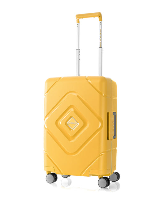American Tourister Trigard 4Wheel Hard Trolley 55cm Yellow