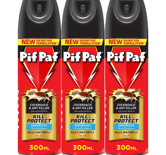 Pif Paf Odourless Cockroach & Ant Killer 300 ml 2+1