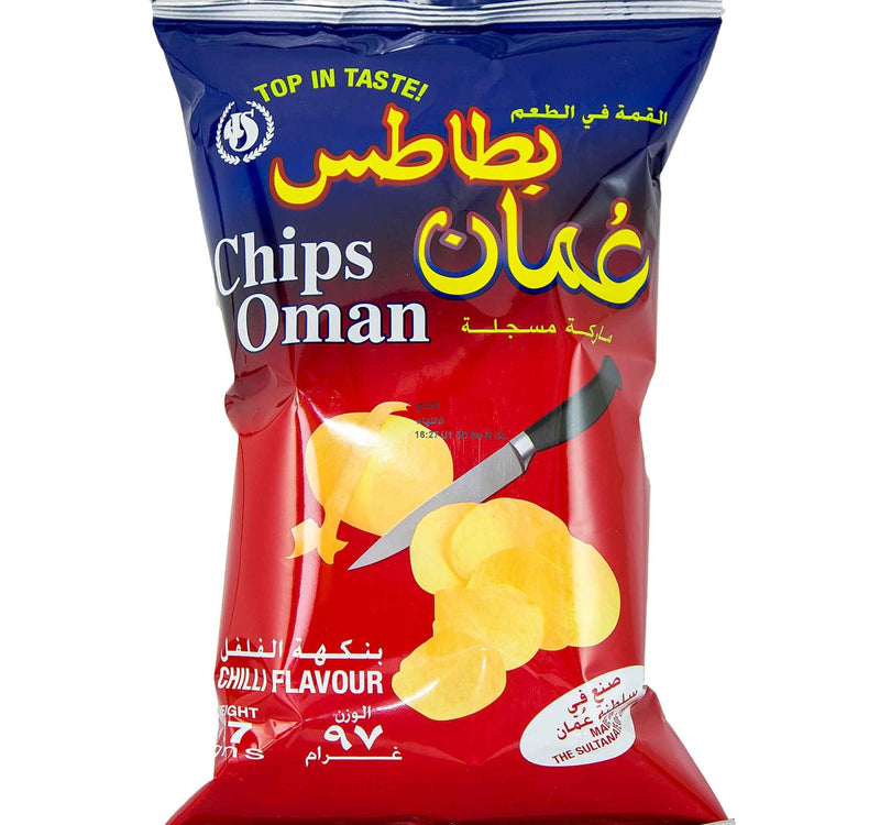 رقائق عمان بنكهة الفلفل الحار 97 جرام