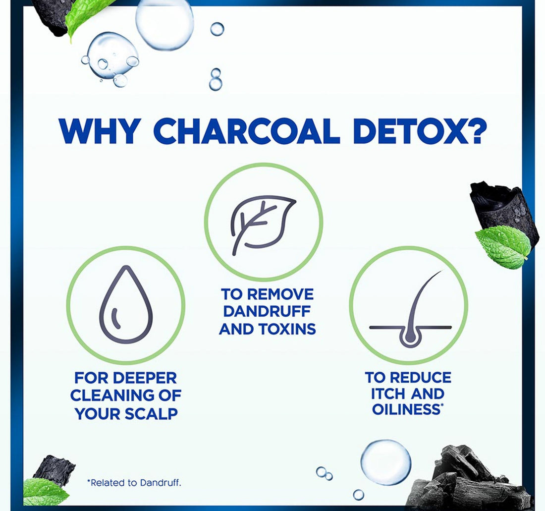 Head & Shoulders Charcoal Detox Anti-Dandruff Shampoo Value Pack 2 x 350 ml