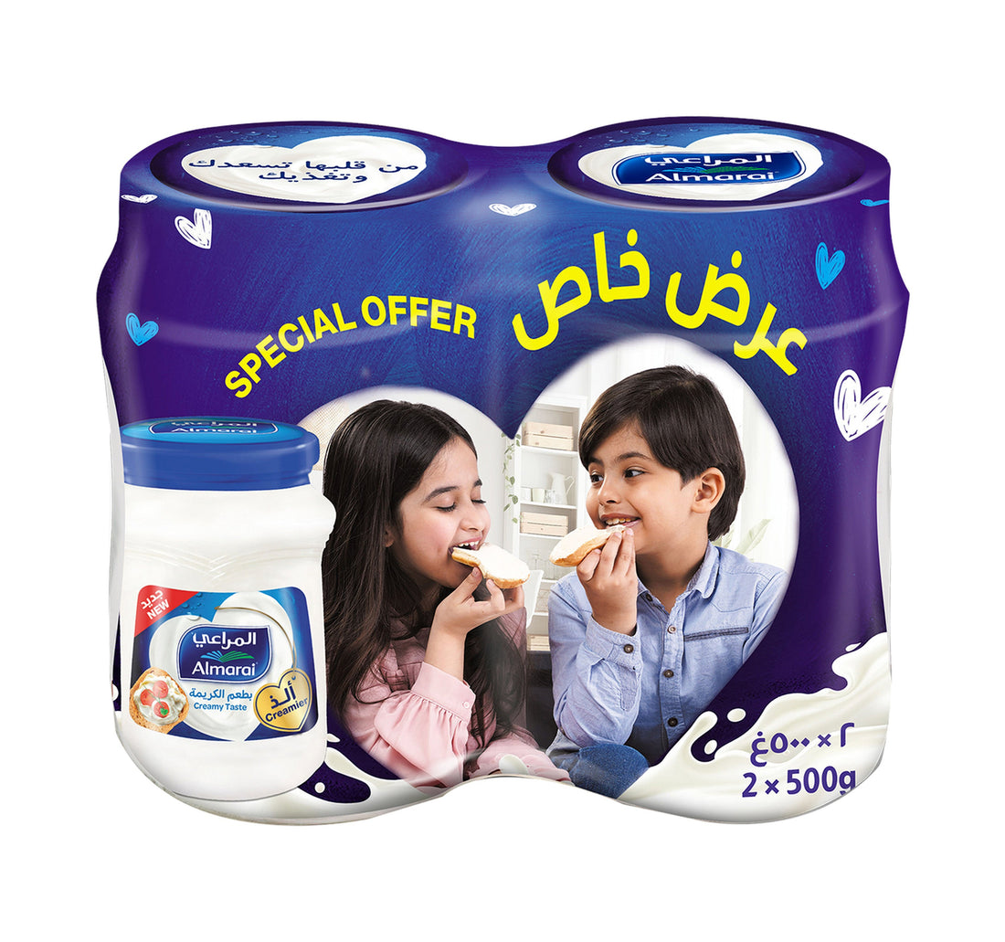 Almarai Spreadable Cream Cheese 2 x 500 g