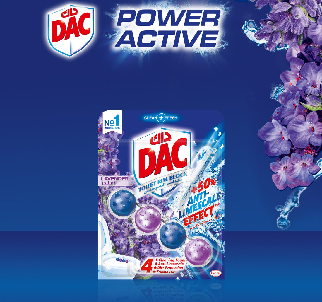 Dac Clean and Fresh Toilet Rim Block Lavender 50 g
