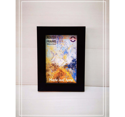 Maple Leaf Wooden Photo Frame 10x15cm Black