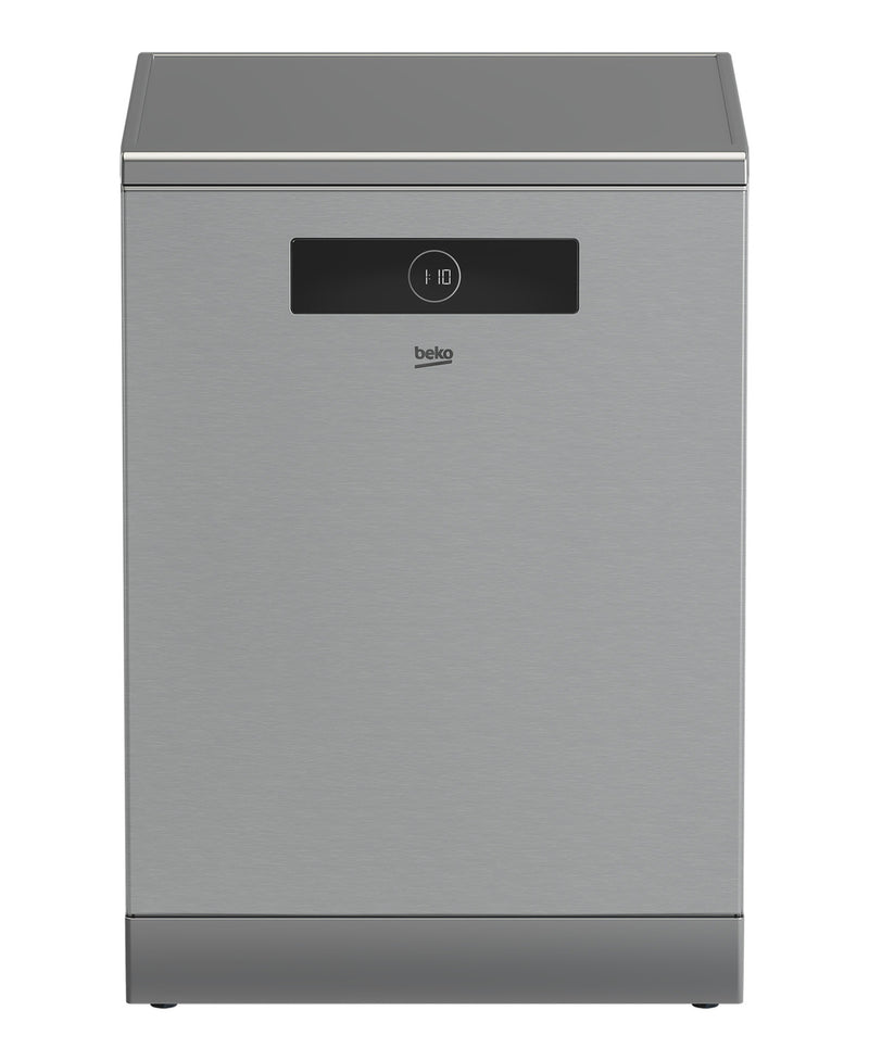 Beko Dish Washer, 15 Place Settings, Fingerprint-free Stainless Steel, BDEN38523XQ