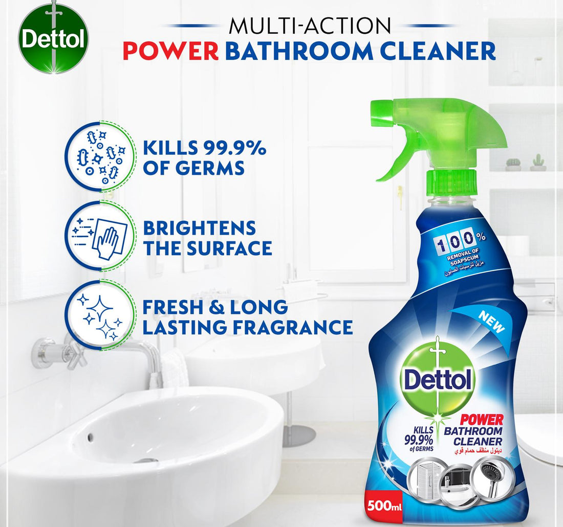 Dettol Power Bathroom Cleaner 500 ml + All Purpose Cleaner 500 ml
