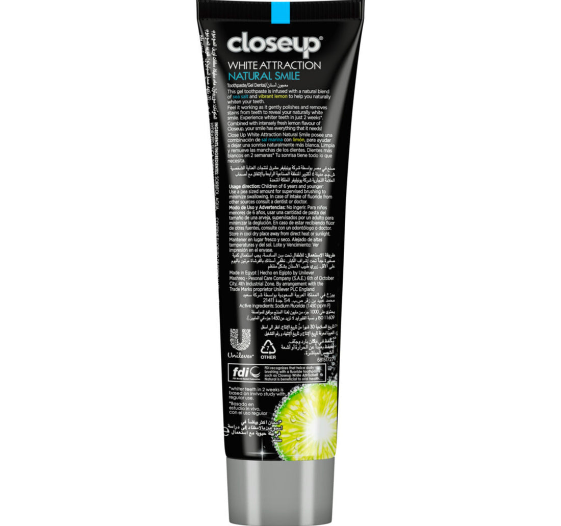 Closeup White Attraction Lemon & Sea Salt Toothpaste 75 ml
