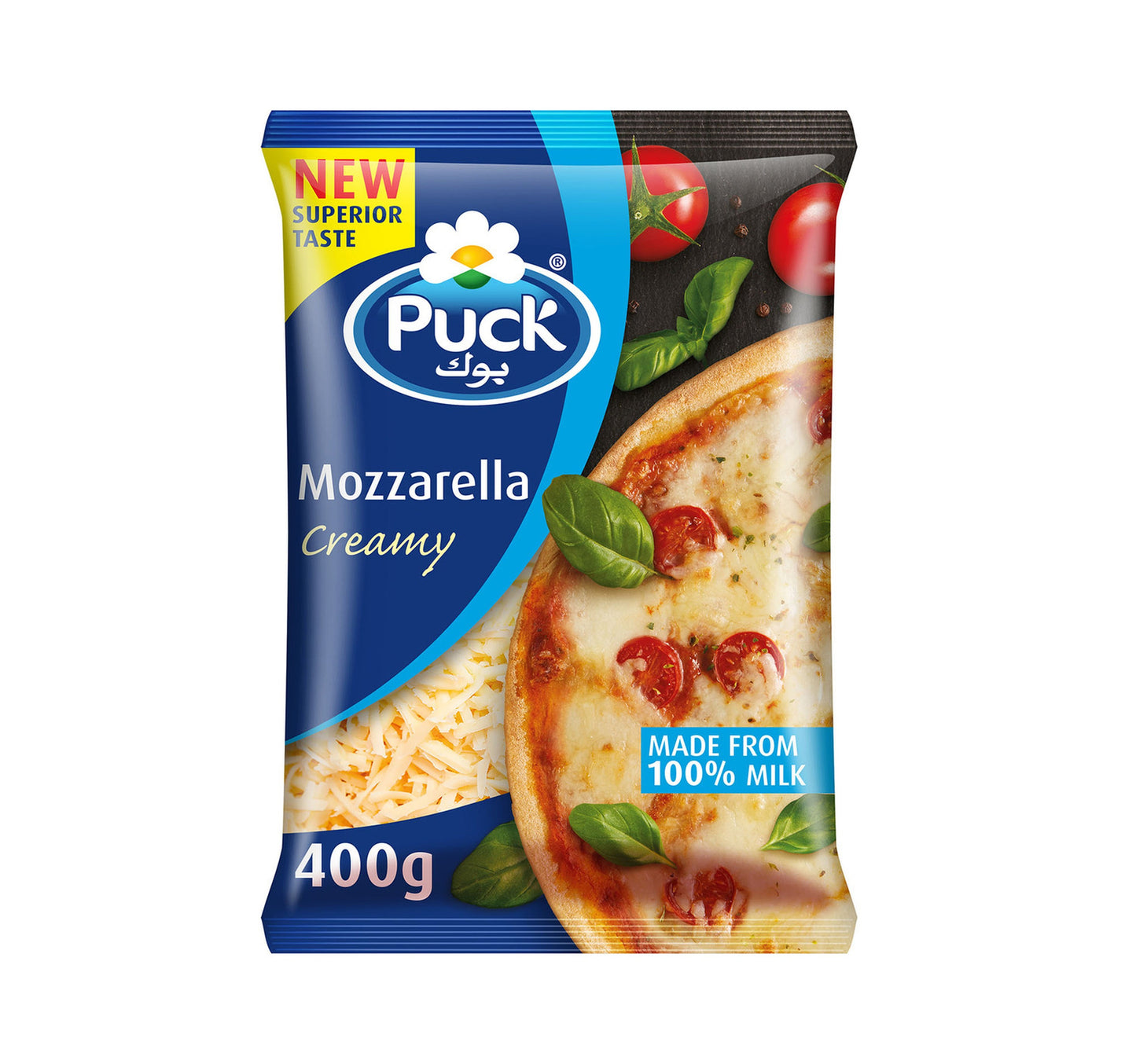 Puck Creamy Mozzarella Shredded Cheese 400 g