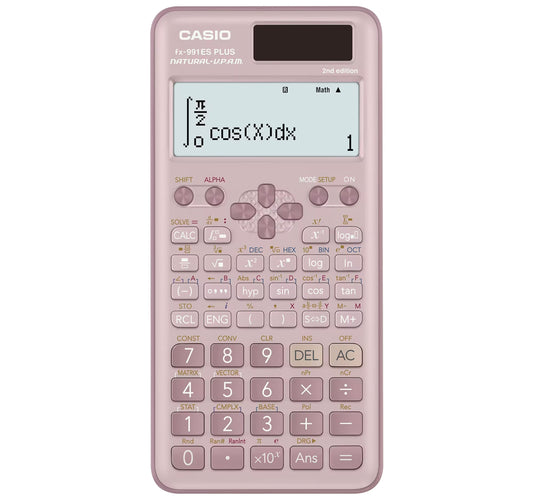 Casio Standard 10+2 Digit Scientific Calculator, Pink, fx-991ES PLUS-2BU
