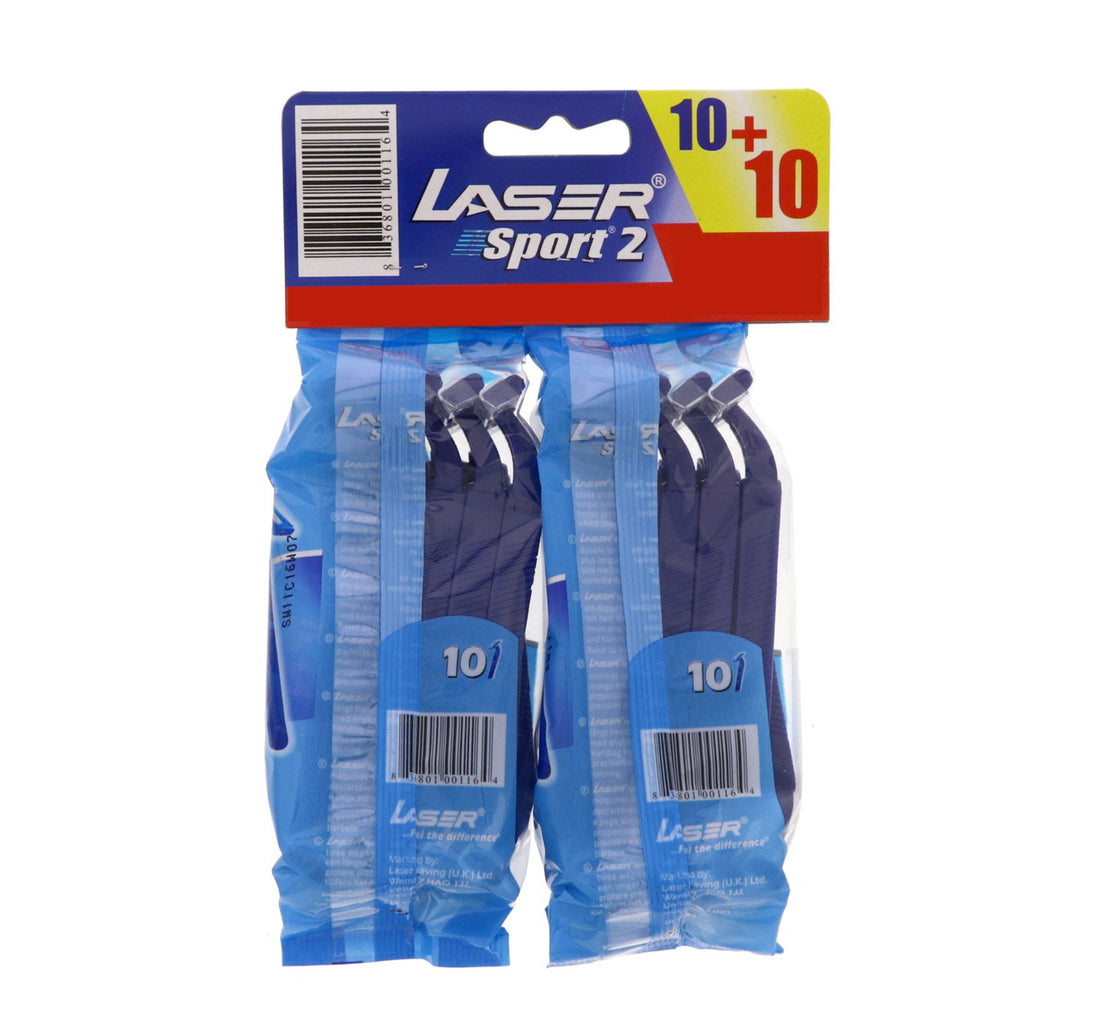 Laser Disposable Razor Sport 2 Value Pack 20 pcs