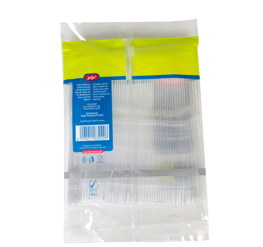 LuLu Plastic Knife Clear 50pcs