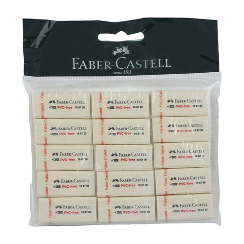 Faber-Castell Eraser Medium 15pcs FCM70853015