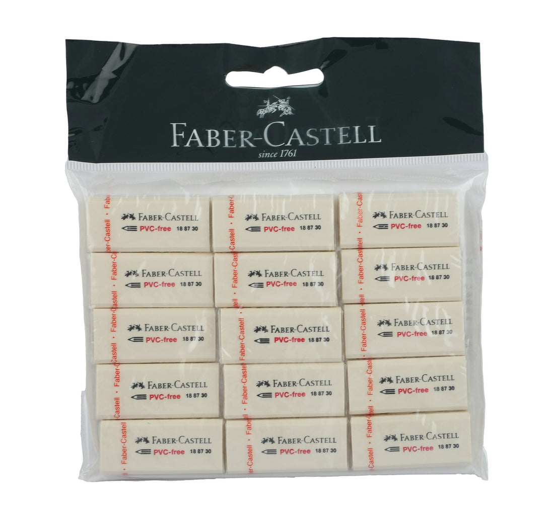 Faber-Castell Eraser Medium 15pcs FCM70853015