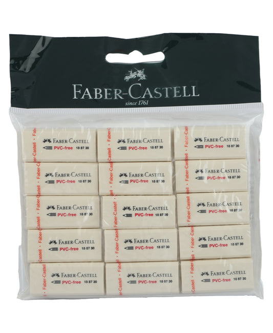 Faber-Castell Eraser Medium 15pcs FCM70853015