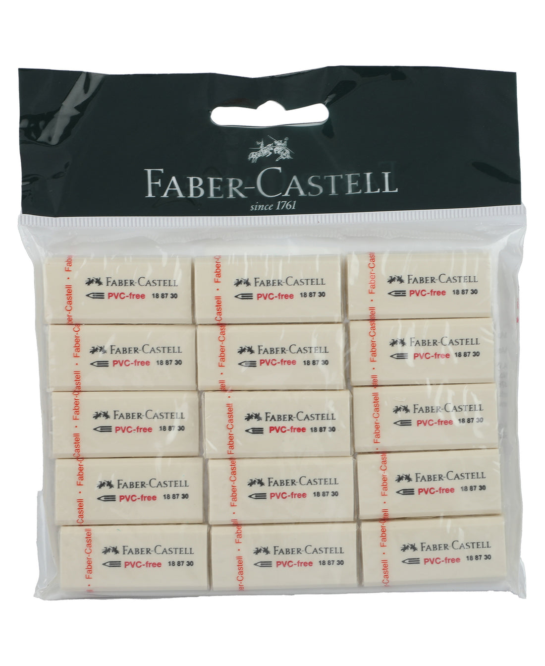 Faber-Castell Eraser Medium 15pcs FCM70853015