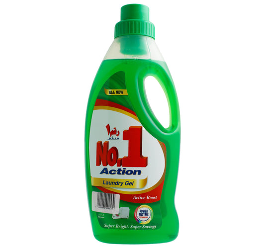 No.1 Action Laundry Gel Active Boost 1.5 Litres