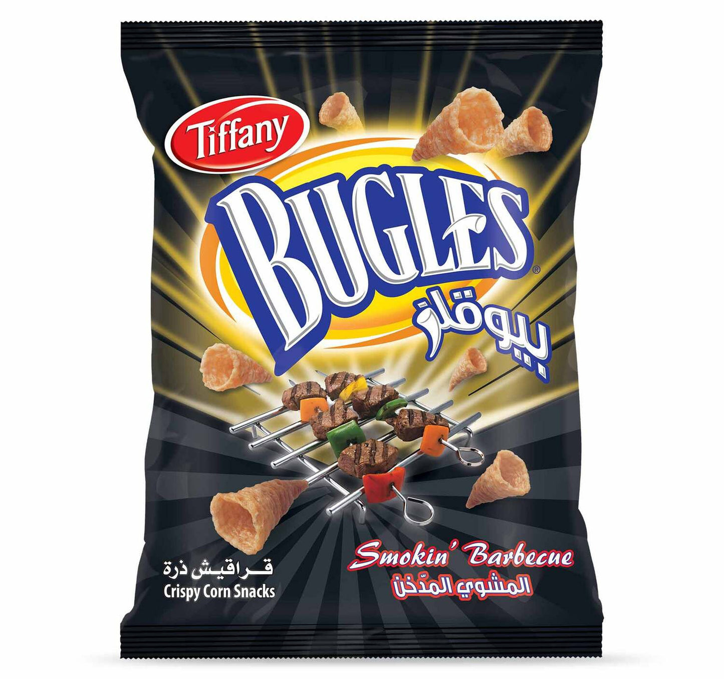 Tiffany Bugles Smokin Barbecue Crispy Corn Snacks 22 x 10.5 g