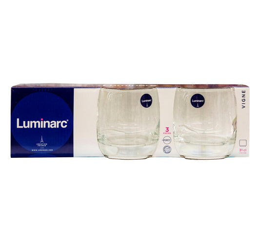 Luminarc Vigne Old Fashion Tumbler, 31 cl, 3 pcs