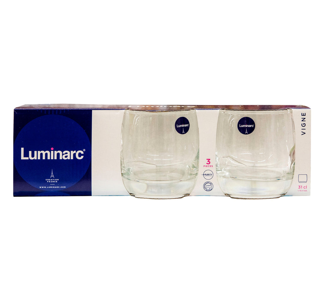 Luminarc Vigne Old Fashion Tumbler, 31 cl, 3 pcs