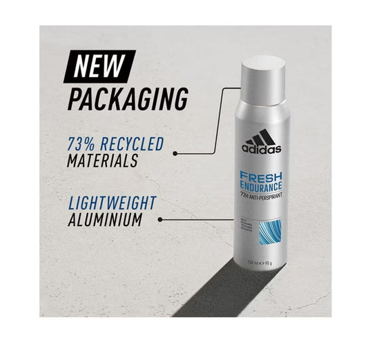 Adidas 72H Fresh Endurance Anti-Perspirant Deo Spray For Men 150 ml