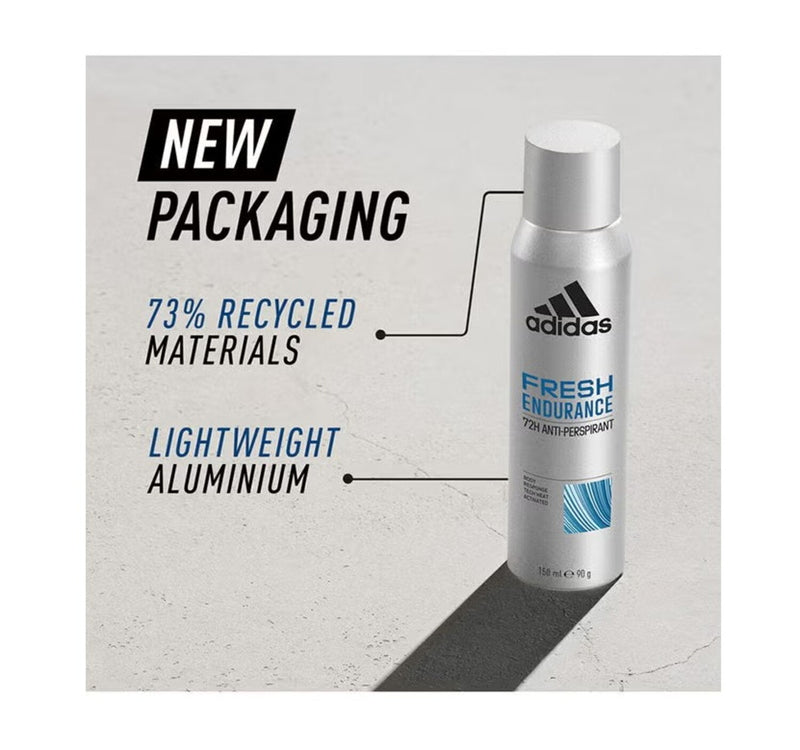 Adidas 72H Fresh Endurance Anti-Perspirant Deo Spray For Men 150 ml