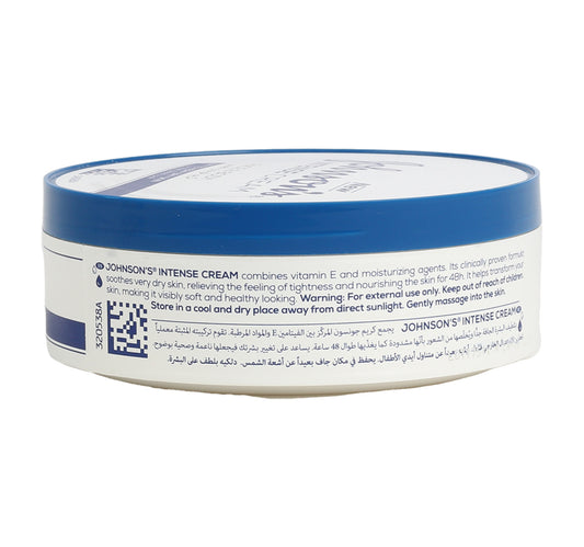 Johnson's Intense Dry To Very Dry Face & Body Cream 200 ml