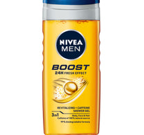 Nivea Men Boost Shower Gel 3in1 Body Wash 250 ml