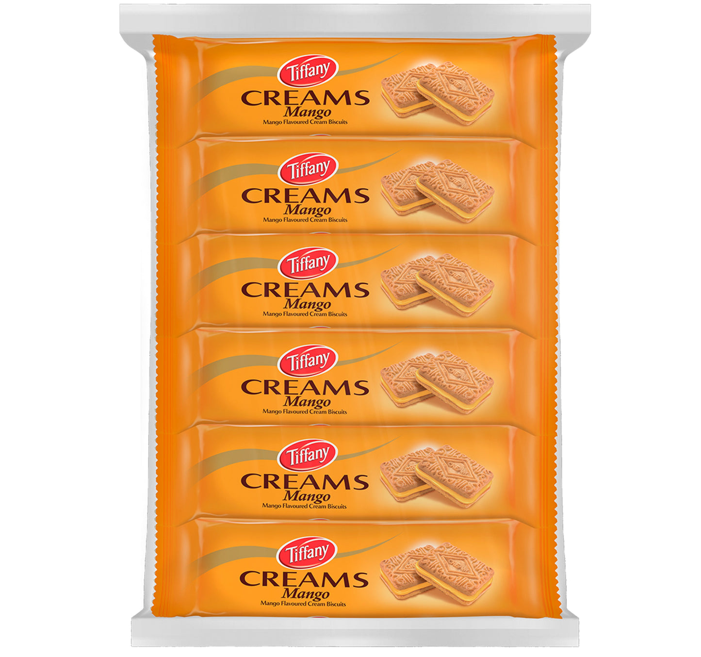 Tiffany Creams Mango Cream Sandwich Biscuits 24 x 80 g