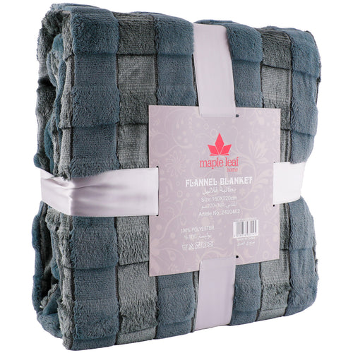 Maple Leaf Home Polyester Flannel Blanket Square, 160 x 220 cm, Assorted, ZMF24SCP