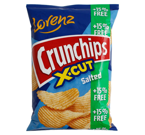 Lorenz Crunchips X-Cut Salted 130 g + 15% Extra