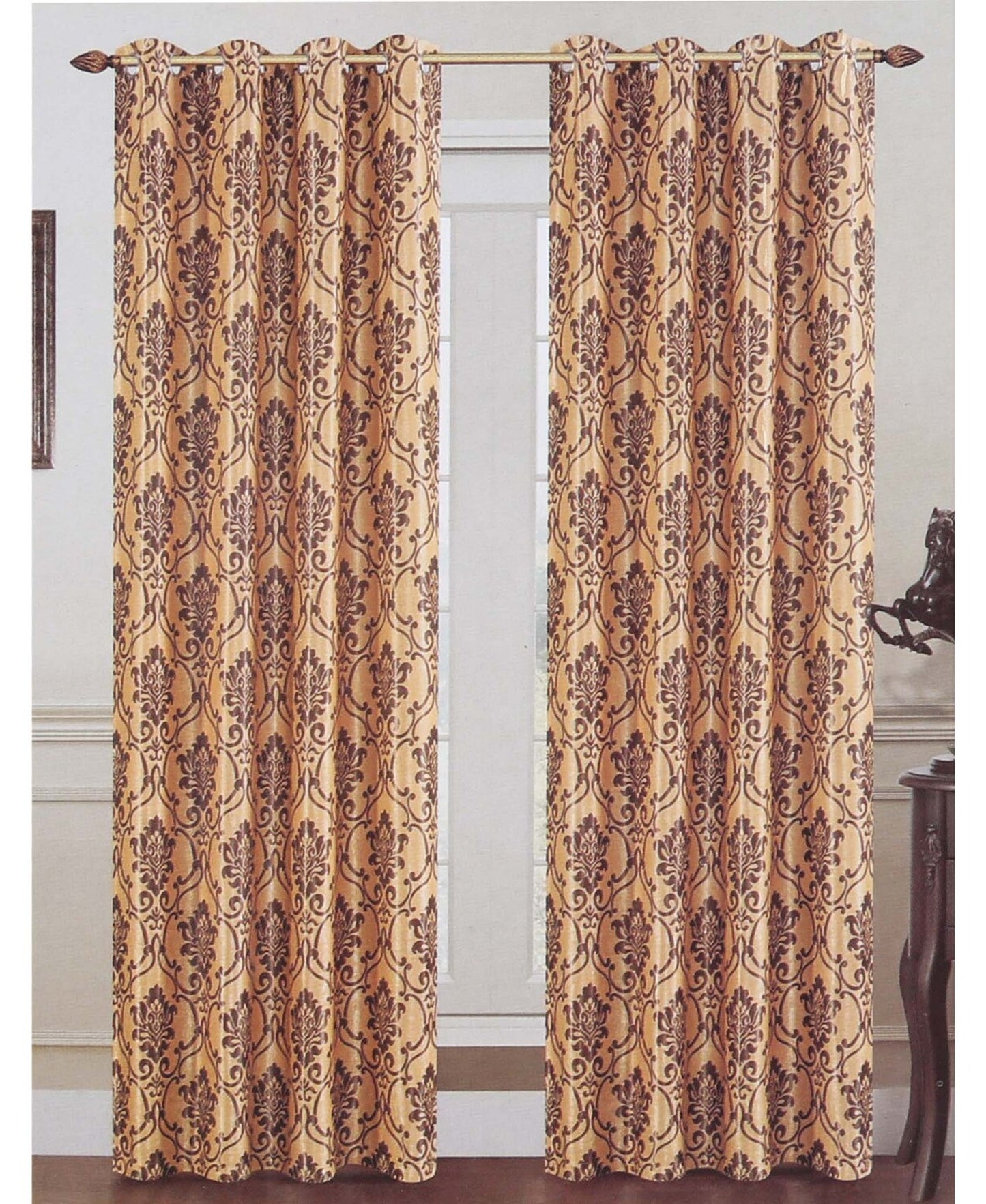 Maple Leaf Window Curtain 140x260cm BO Assorted