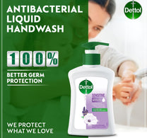 Dettol Sensitive Liquid Handwash Pump Lavender & White Musk Scent 200 ml