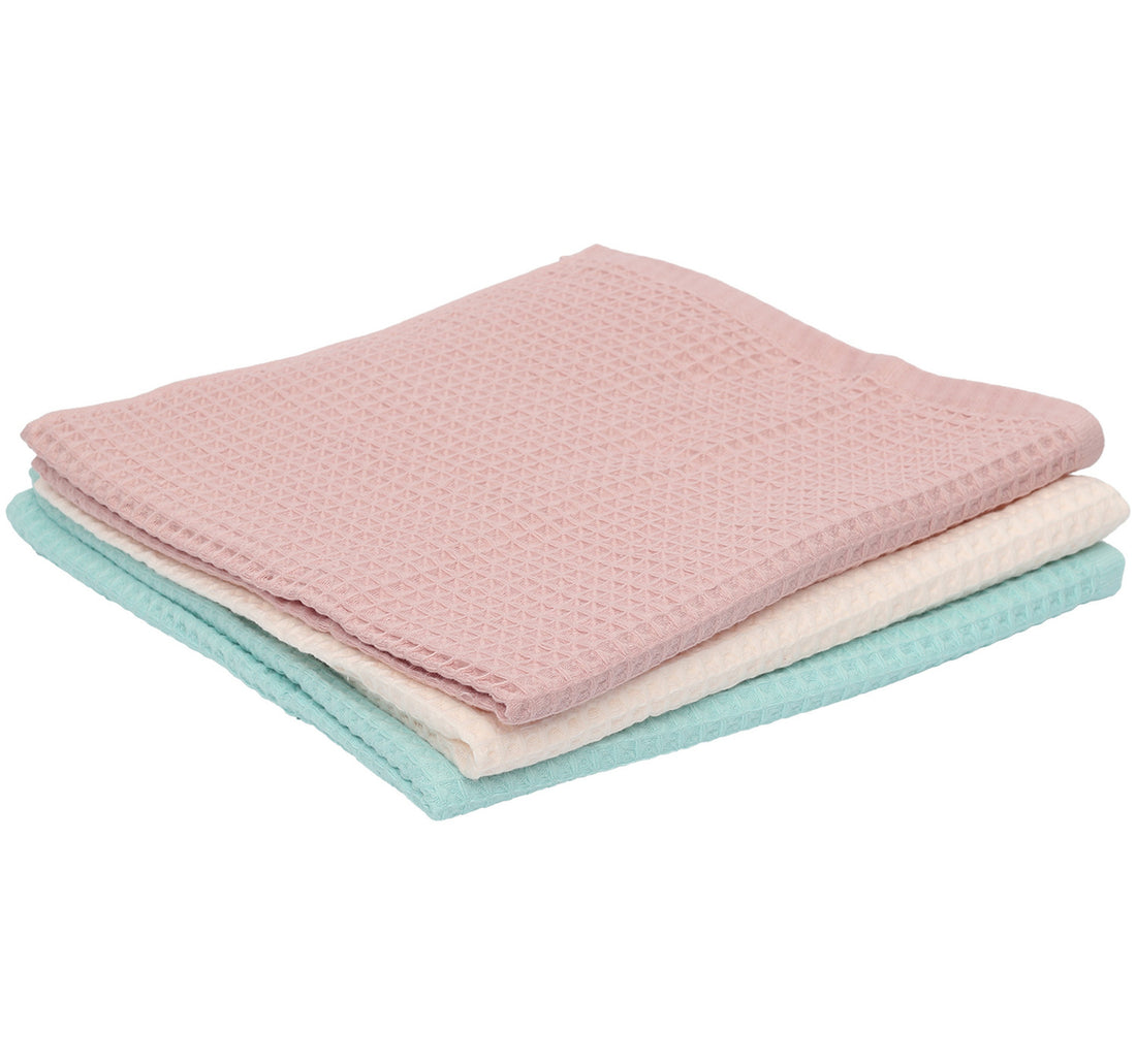 Maple Leaf Home Waffle Cotton Bath Towel, 70 x 140 cm, Assorted, 2216