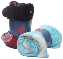 بطانية فلانل بنقشة أوراق القيقب 200 × 220 سم متنوعة