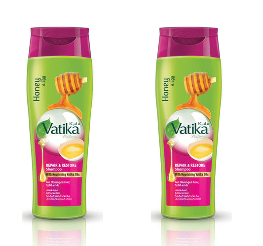 Vatika Honey And Egg Repair And Restore Shampoo 2 x 400 ml