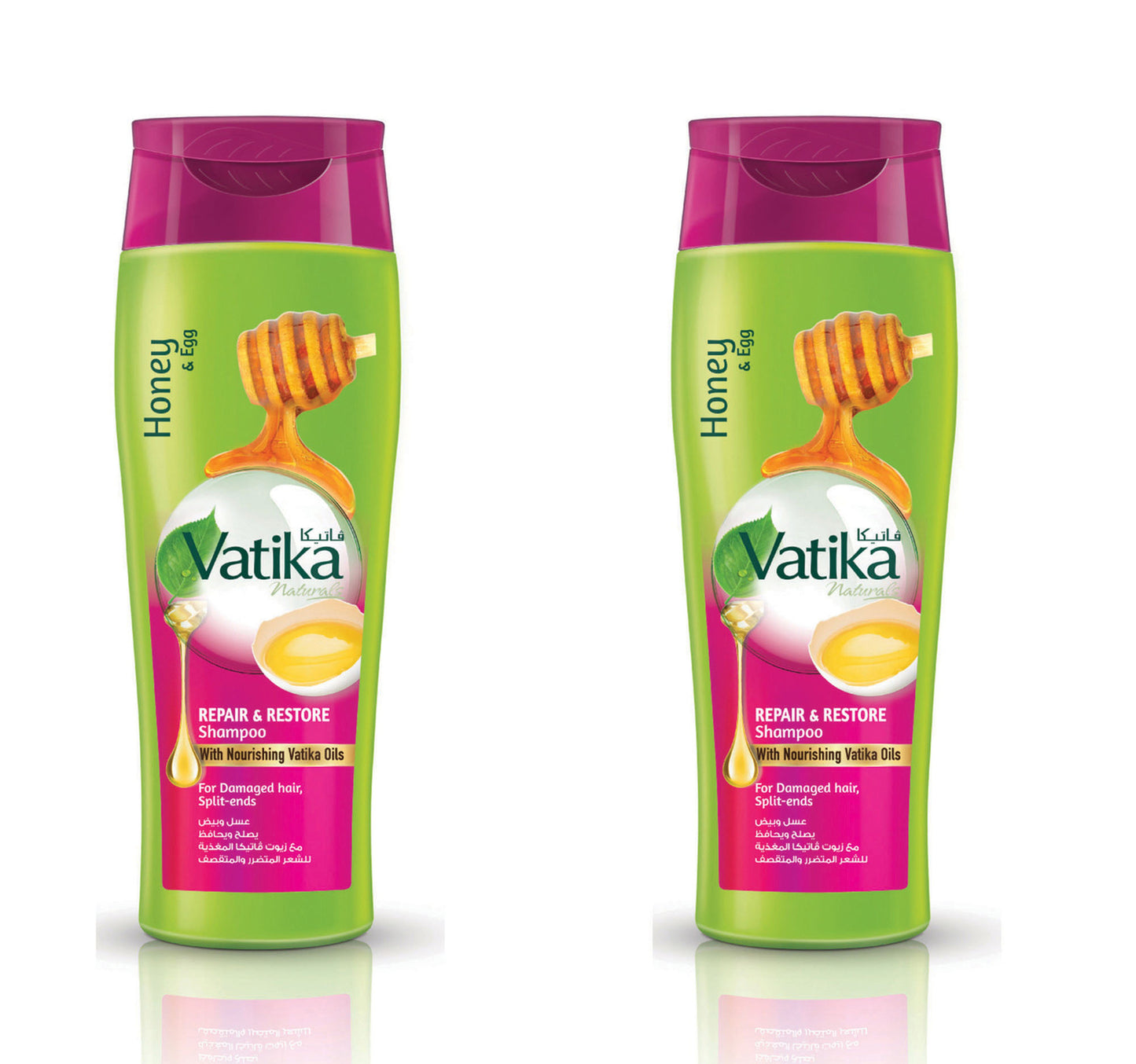 Vatika Honey And Egg Repair And Restore Shampoo 2 x 400 ml