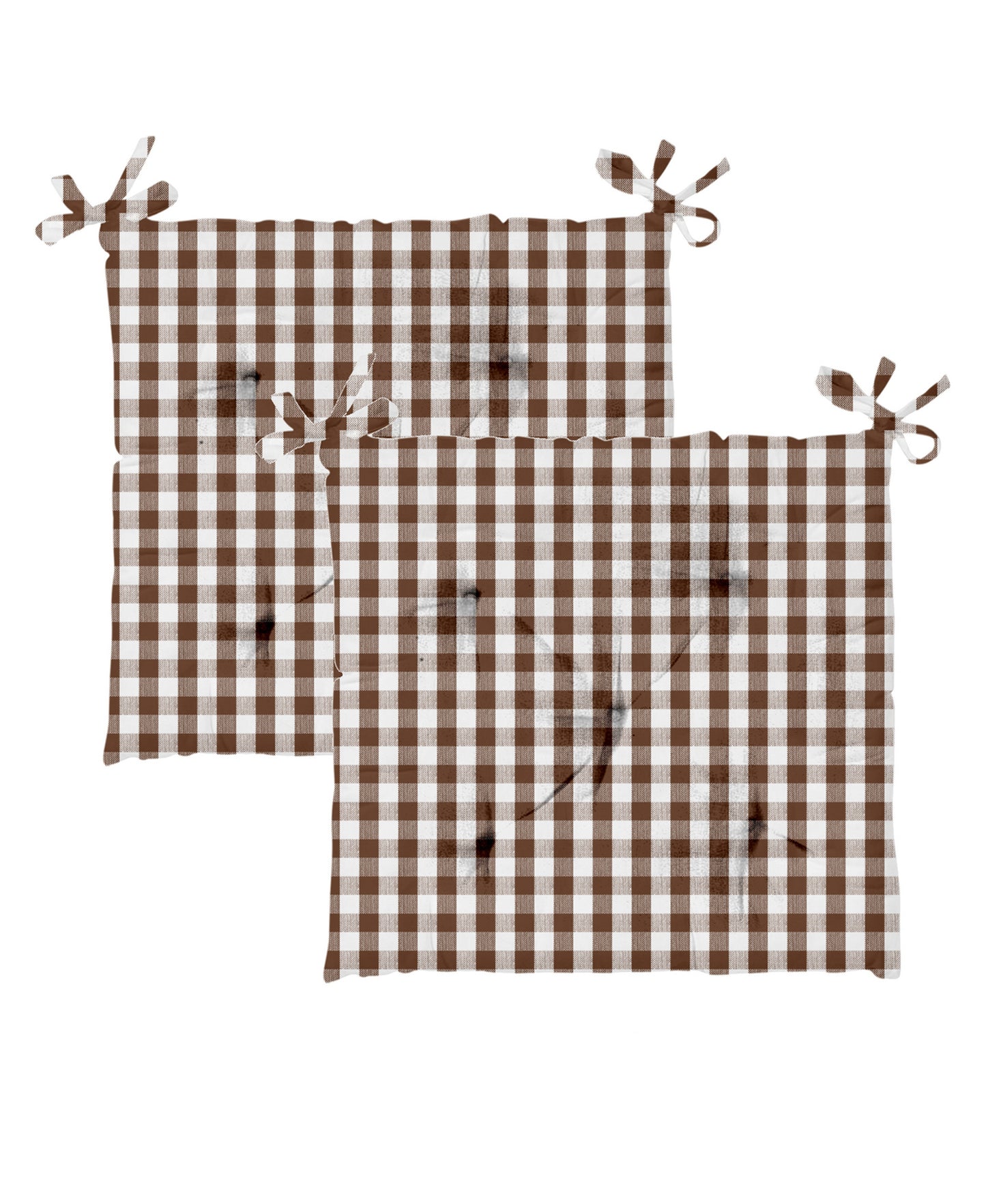 Homewell Chair Pad, 40 x 40 cm, 2 pcs, Brown