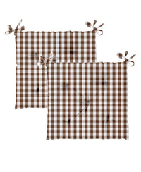 Homewell Chair Pad, 40 x 40 cm, 2 pcs, Brown