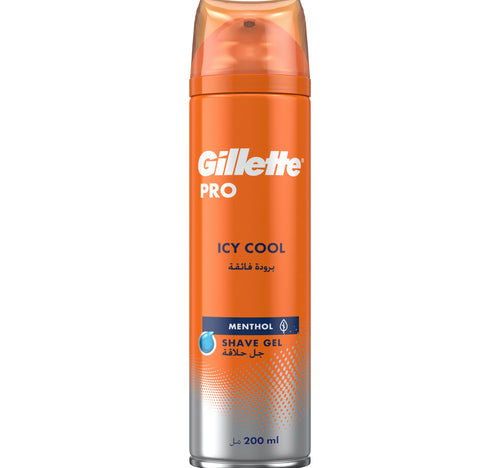 Gillette Pro Shave Gel Icy Cool Menthol 200 ml